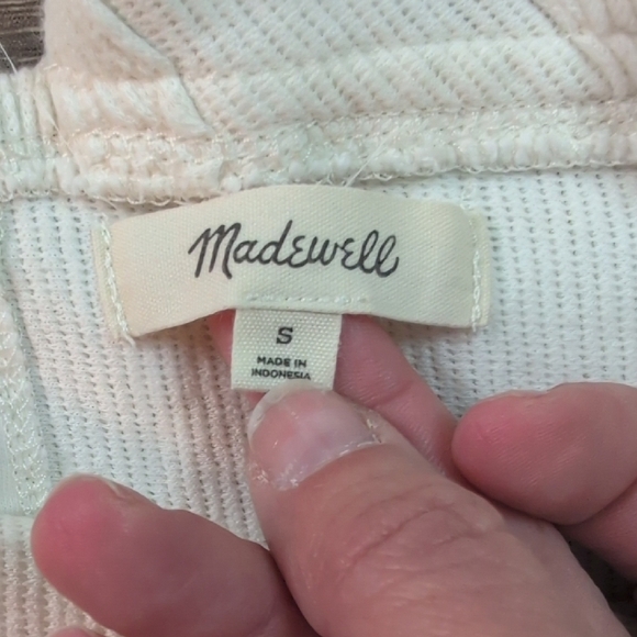 Madewell Cream Ribbed Sleeveless Tank Top - Picture 7 of 9